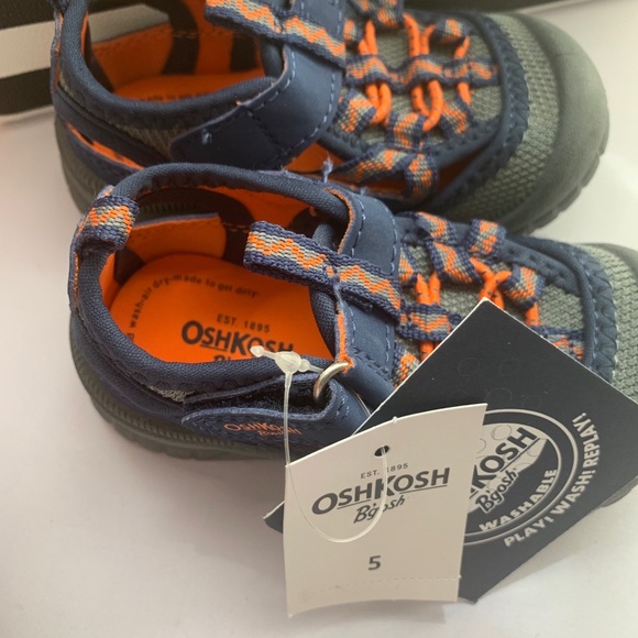 Oshkosh kids navy 5T Navy and orange color Velcro - Picture 4 of 13